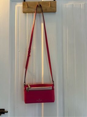 kate spade Bright Pink & Light Pink Leather Crossbody Bag